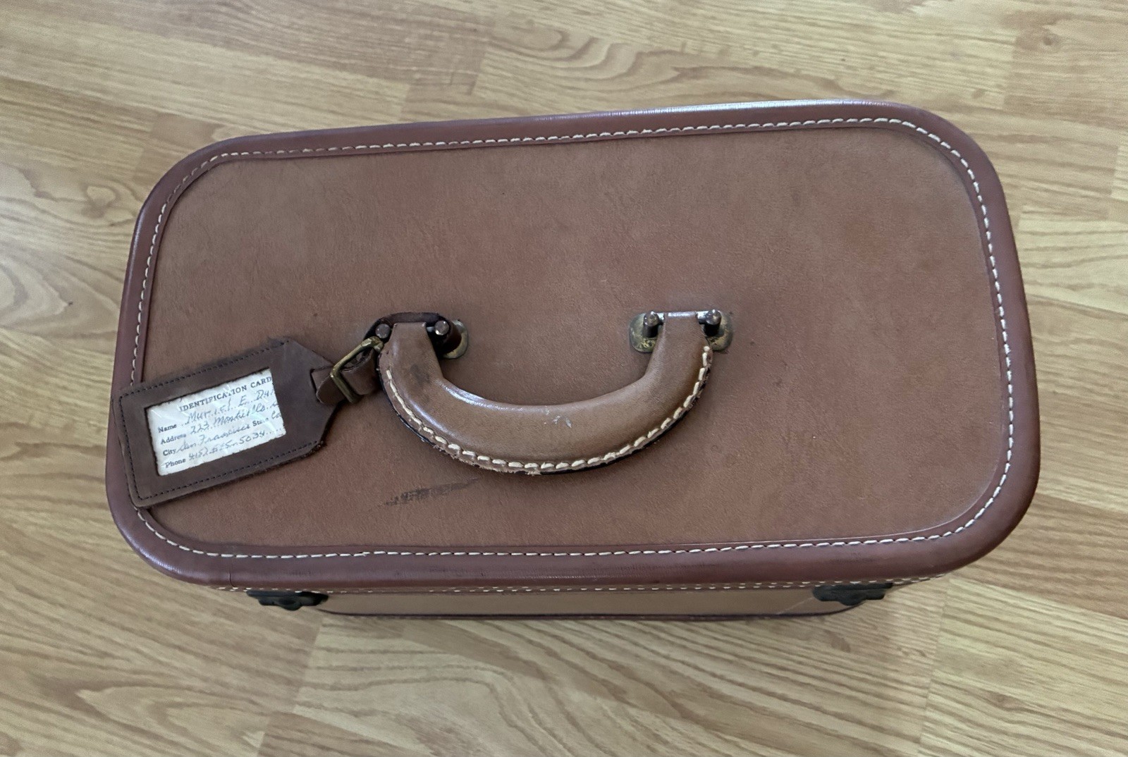 Vintage Skyway Suitcase 50,s Overnight Carry On Hard