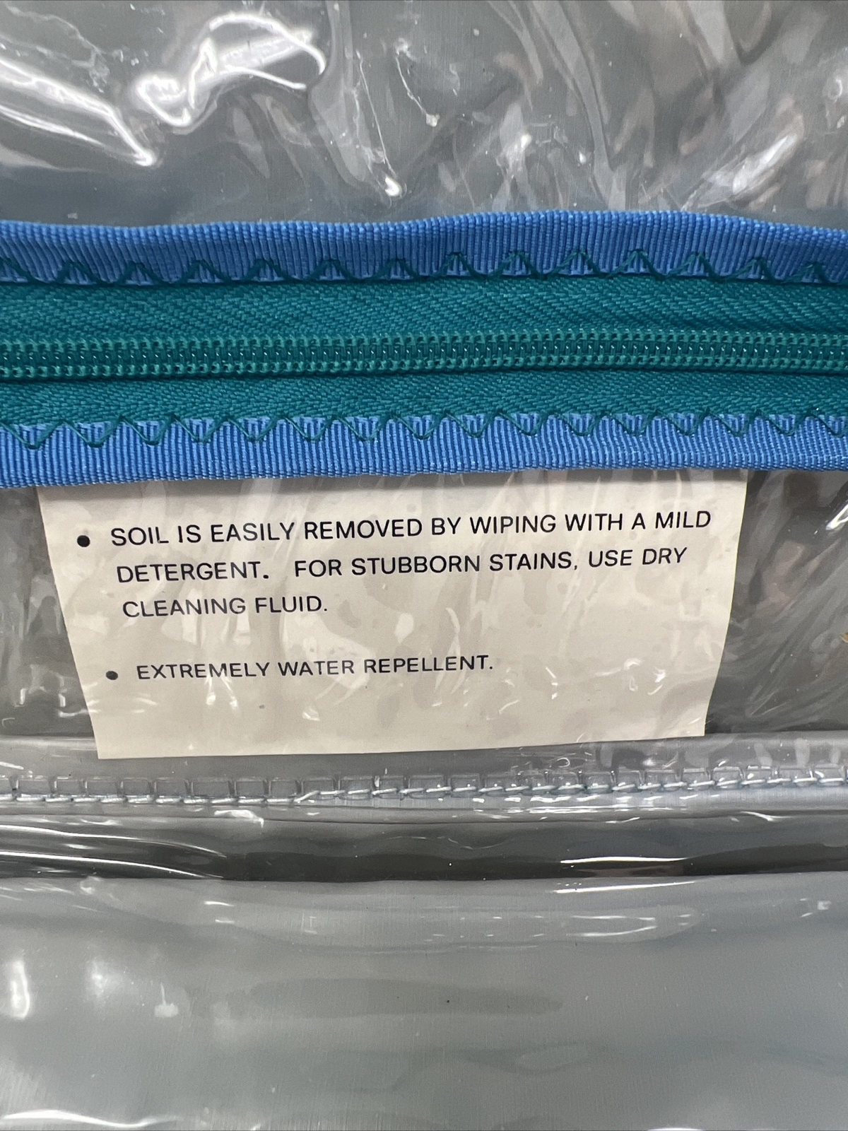 Saks Fifth Avenue Vintage Teal Dorli toiletry Lingerie Travel Bag