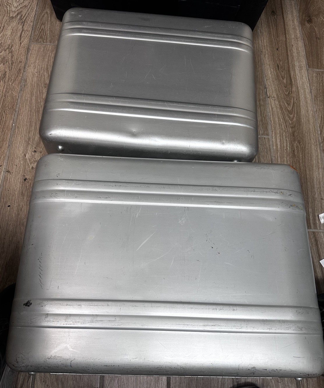 Lot Of 2 Vintage Halliburton Aluminum Suitcases With Keys