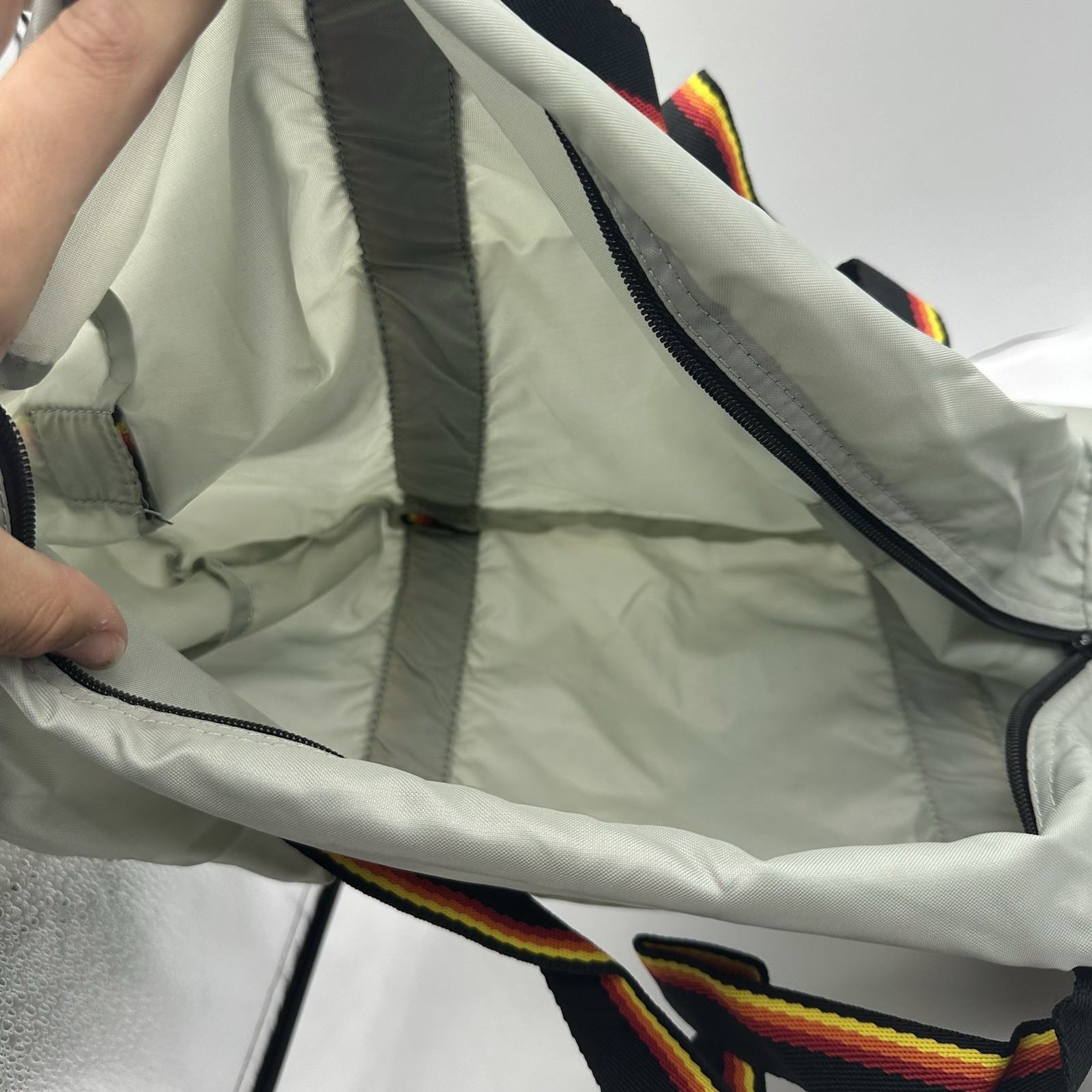 Vintage 1982 Avon CJ Duffel Bag Grey Nylon – Luggage Tag Included