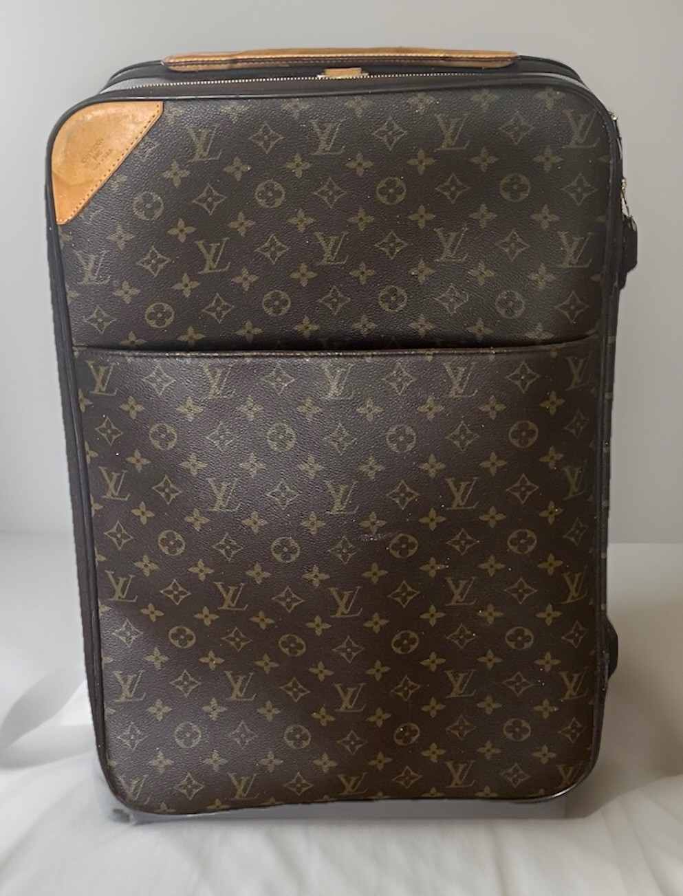Louis Vuitton Carry-On Pegase 55 Monogram Canvas Suitcase On Wheels