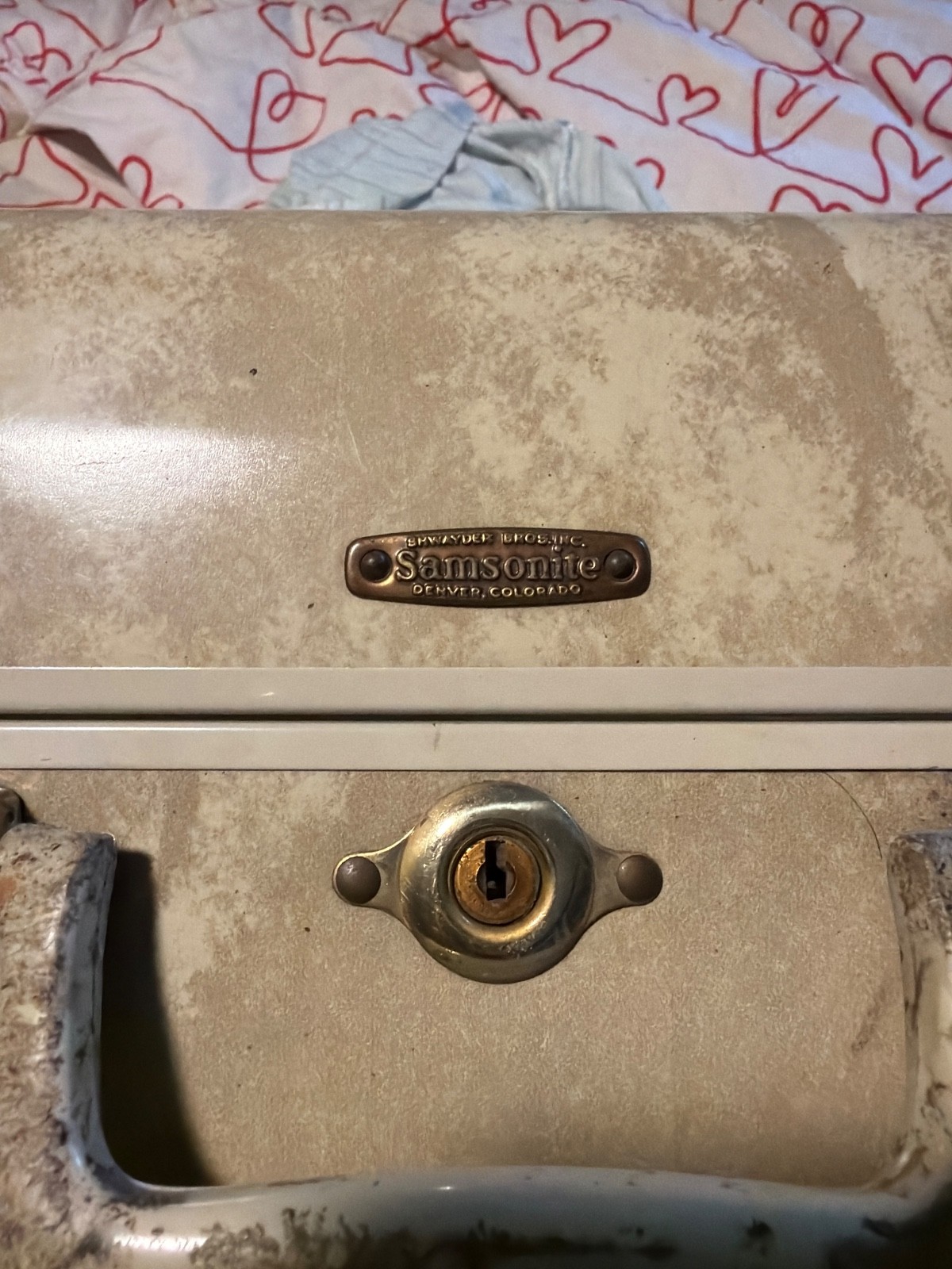Vintage 40’s-50’s Samsonite Shwayder Bros Denver Co. Luggage Suitcase