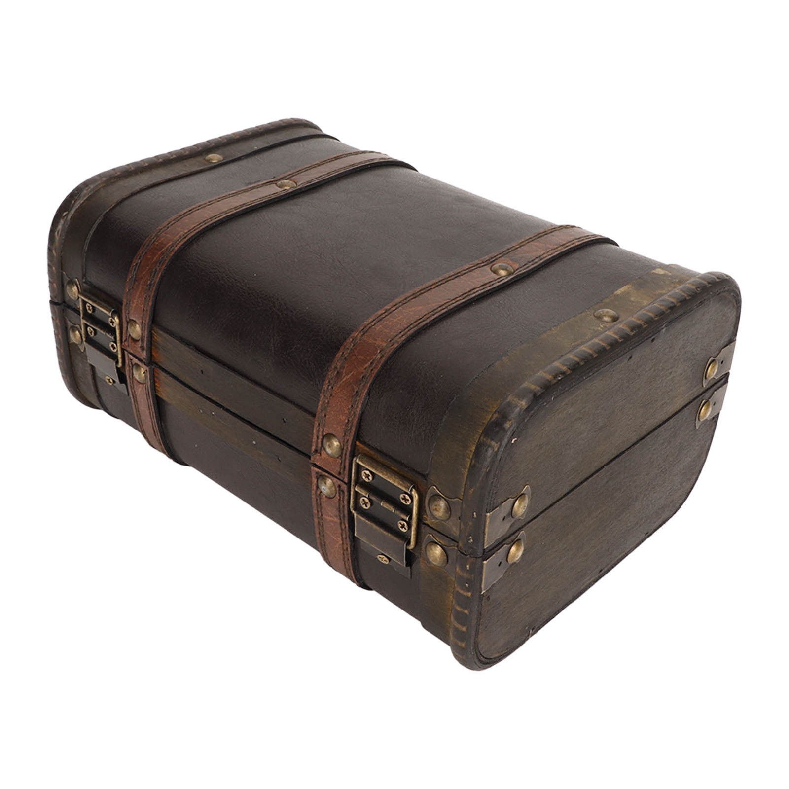 Retro Wooden Suitcase Practical Large Capacity Necklace Box For Travel NEW↑
