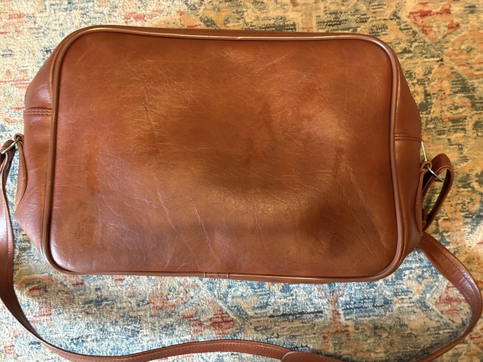YKK Overnight Carry-On, Brown vinyl Bag vintage