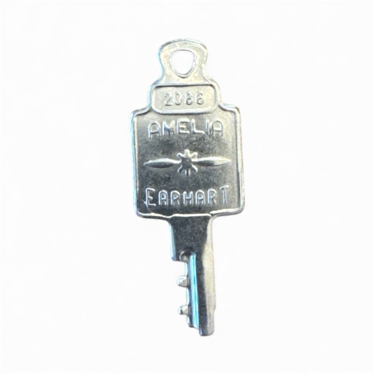 Vintage Amelia Earhart Brand Luggage Key 2086 Mid Century Flight Pilot Woman